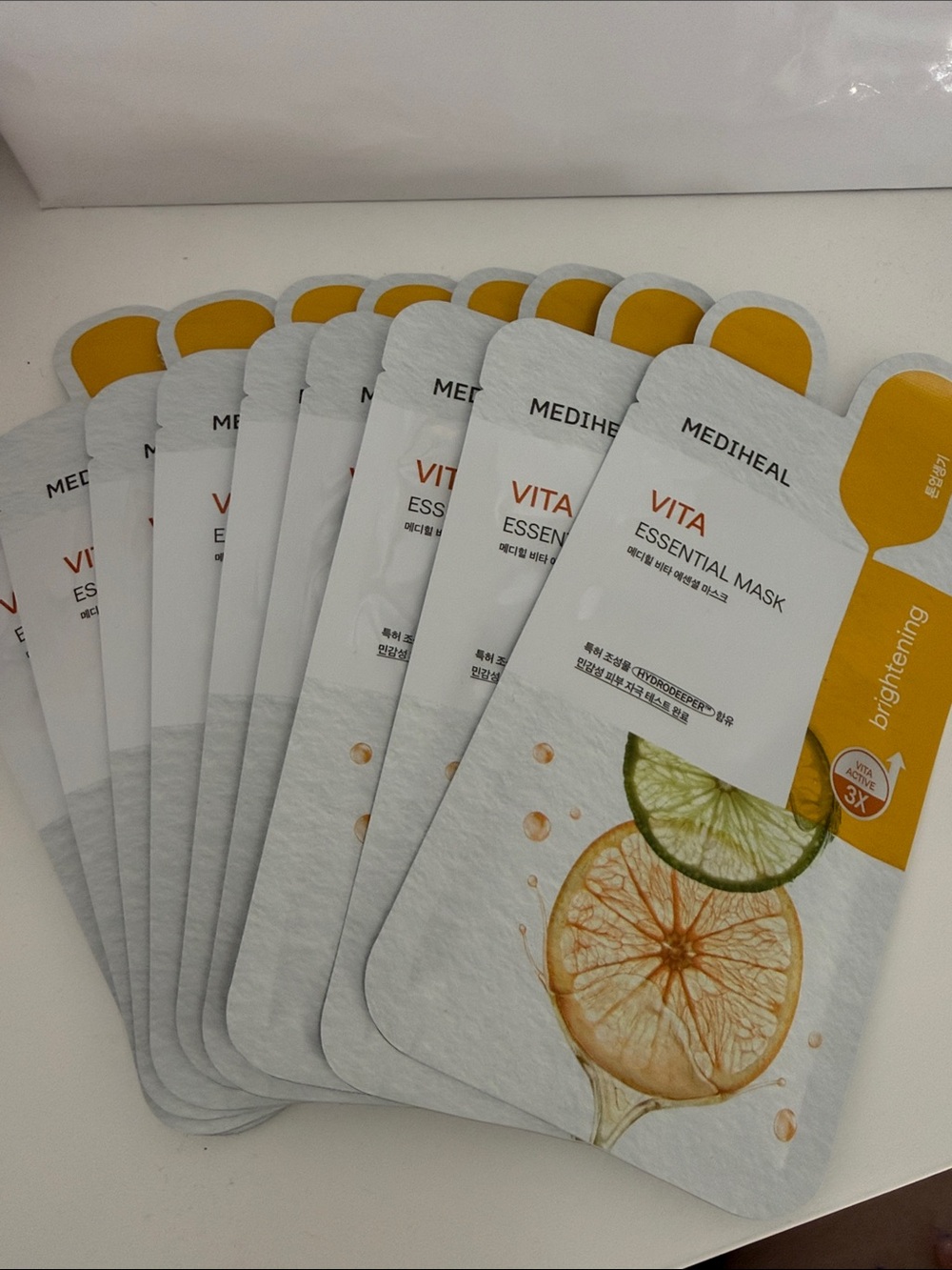 Mediheal Vita Essential Brightening Sheet Masks - 9 pack